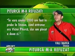 VALI BADEA: "CAND ERAM LA VASLUI MA CERTAM CU COECHIPIERII PENTRU STEAUA"