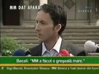 Mihai Stoica: "Sunt dezamagit de Argaseala"