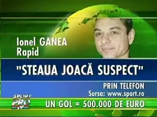 IONEL GANEA: JUCATORII RAPIDULUI NU VOR SA JOACE IN CHAMPIONS LEAGUE