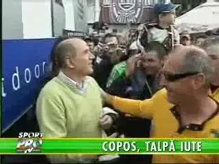 Copos - urmarit de fanii CFR-ului