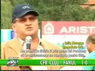 CFR Cluj merge in Cupa UEFA: CFR Cluj 1 - 0 Farul Constanta