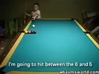 Crezi ca stii mai mult biliard ca un pusti de 10 ani?