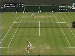 Vezi doua super serve de la meciul Sharapova - Sugiyama