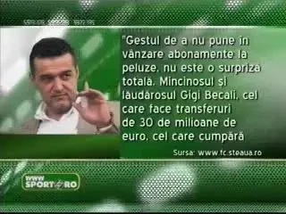 Gigi Becali - criticat dur de suporterii Stelei