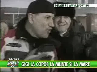 Copos il trateaza pe Gigi Becali pe plaja la mare
