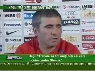 HAGI: GATA! NU MAI DECLARAM NIMIC!
