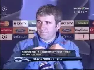 Hagi: Sa vedem ce se intampla daca fac egal cu Slavia