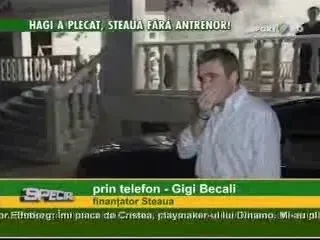 Becali: "Hagi a avut sustinere din partea mea, dar nu din partea lui Dumnezeu"