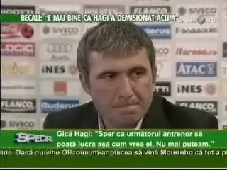 HAGI: "BECALI DISTRUGE JUCATORII, SUNT JUCARIA LUI"