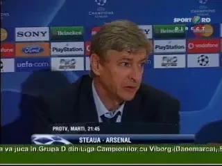 WENGER: "STEAUA NE POATE PUNE MULTE PROBLEME"