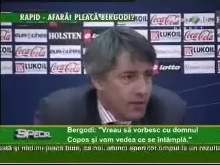 Bergodi: Le multumesc tuturor. Vreau sa ma intorc in Italia in liniste