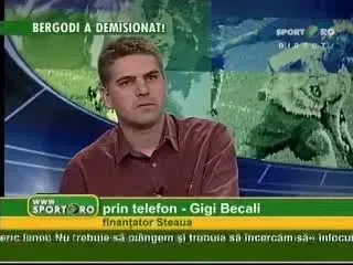 Becali: "Copos se sfatuia cu Bergodi, dar nu stiu cat s-a bagat la echipa"