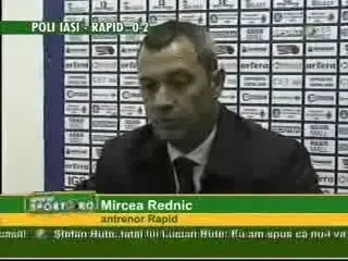 Rednic: Ma bucur ca fanii au incurajat echipa si m-au injurat numai pe mine