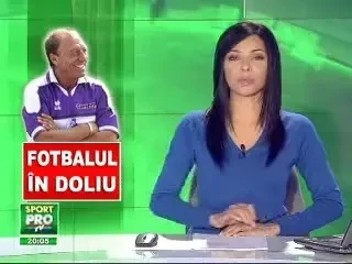 Sicriul lui Dobrin - depus la stadionul din Pitesti