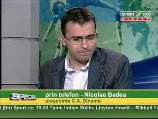 Badea: Inca sunt presedinte la Dinamo, iar Multescu nu va pleca!