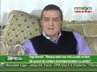 Becali: I-am atacat pe cei de la CFR ca sa am si un castig politic