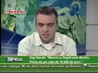 Becali: "Meciul cu Rapid este decisiv si trebuie sa-l castigam!"