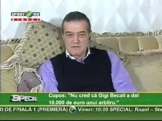 Becali: "CFR a marcat din off-side, dar nu am de gand sa fac scandal!"