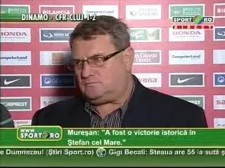 Muresan: "In teren au fost 11 unguri de mare valoare, care au batut-o pe Dinamo"
