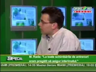 Marian Rada: Daca am rezultate, cine poate sa ma dea afara de la Rapid? Noi nu suntem Dinamo