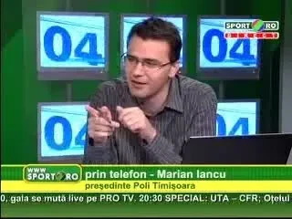 Iancu: Sper ca Steaua sa piarda titlul in meciul cu Poli Timisoara !