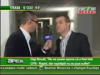 BECALI: "STEAUA E CA MAREA, INGHITE TOT. PAC: 3-0 LA GALATI!"