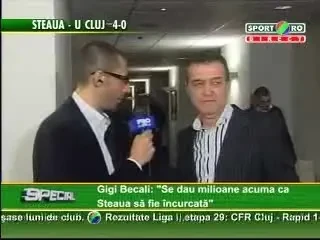 Becali: "Am mers la vestiar in pauza meciului ca sa le spun baietilor sa nu o lase mai moale!"