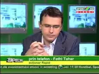 TAHER: "VOI PRELUA 80% DIN RAPID PE NUMELE MEU"
