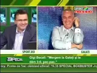 Becali: "Pac-pac, 3-0 la Galati!" Vezi reactia lui Marius Stan: