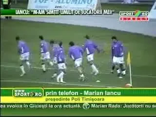 Iancu: Aliuta se se apunce de constructii, de imboliare ca a fugit de minge tot meciul