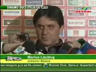 Lacatus: Mai avem sanse mici... micute. Depindem de meciul CFR-ului, cum faceam si la inceput