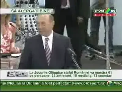Sa alergati bine! Vezi mesajul lui Basescu catre delegatia olimpica!