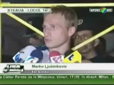 Ljubinkovic: "Nu a fost un fotbal prea frumos, dar am castigat"