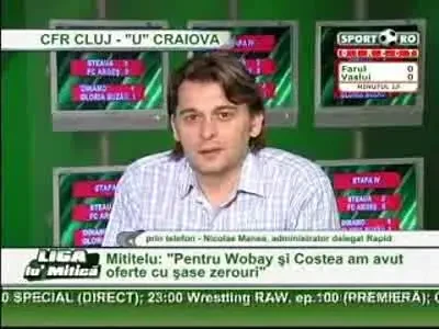 Manea: Ne revenim pana la meciul cu Dinamo