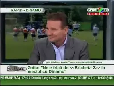 Turcu: "Aceasta Bricheta la Rapid - Dinamo e o gluma"