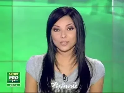 Sandra Izbasa lasa gimnastica pentru televiziune :)