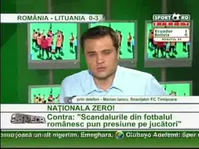 Marian Iancu: Nationala inseamna pesti, poker si femei