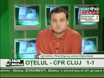 Grigoras: Egalul cu CFR e ca o victorie pentru noi
