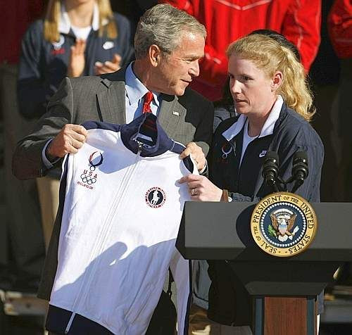 Bush, intimidat de mama lui Phelps!_3