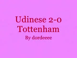 VIDEO: Udinese 2&acirc;&euro;&ldquo;0 Tottenham