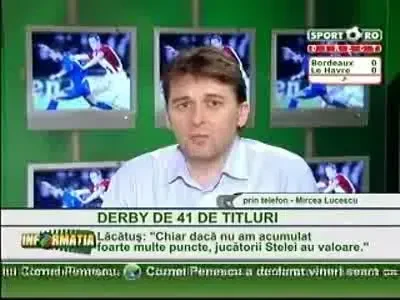 Mircea Lucescu: Dinamo nu joaca bine, Steaua nu are noroc!