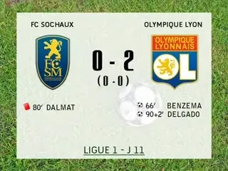 VIDEO: Sochaux 0-2 Lyon