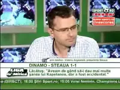 Argaseala: "Dinamo nu ia titlul daca joaca asa"