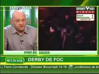 Imagini incredibile! Bataie intre stelisti si rapidisti inainte de meci!