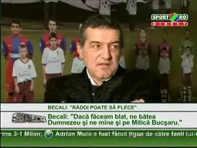 Becali catre Banciu: Daca vrei sa castigi la casino nu trebuie sa intri deloc in el! ;)