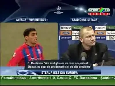 "N-am avut pe cine sa folosesc... Ce sa fac? Nu-s multumit de ce am facut in UCL"