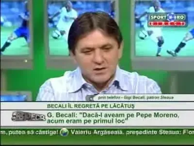 Lacatus: Gigi, cu mine ai dat 800.000 pe jucatori , Becali: Tu l-ai luat pe Abel