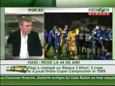 Hagi: Atat de corect am fost, ca si meciul de retragere s-a terminat 0-0! :)