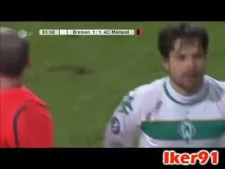 Apararea lui Milan, KO: Vezi golul marcat de Diego pentru Werder