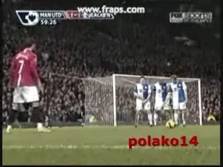 Gol de senzatie a lui C Ronaldo, Manchester 2-1 Blackburn.